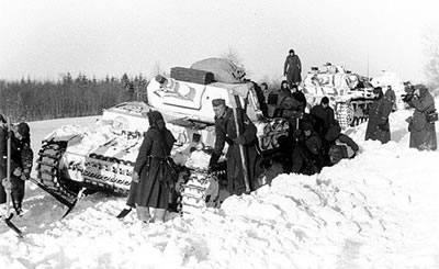 Panzer Stuck in Snow