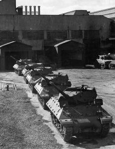 M10 tank destroyers in Detroit
