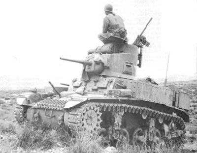 M3 light tank in Tunisia, 1943