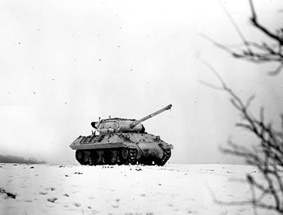 M36 gun motor carriage at the Battle of the Bulge