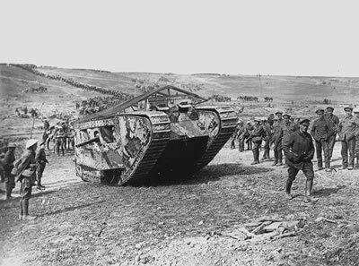 Mark I tank at the battle of Flers-Courcelette