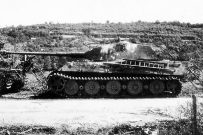 PzKpfw VI Tiger 2 King Tiger Heavy Tank near Vimoutiers, France 1944