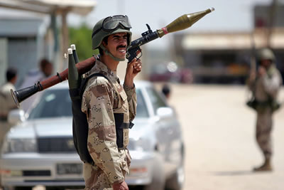 Iraqi Security Force (ISF) commando with RPG-7 rocket launcher