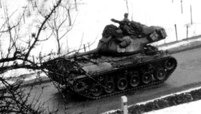 M47 Patton medium tank in West Germany in 1954