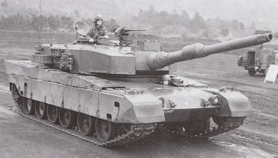 Type 90 main battle tank. Source: Paul Beaver for Jane's Tanks and Combat Vehicles Recognition Guide