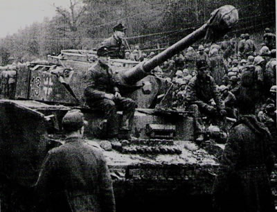 German Panzer IV at the Battle of the Bulge