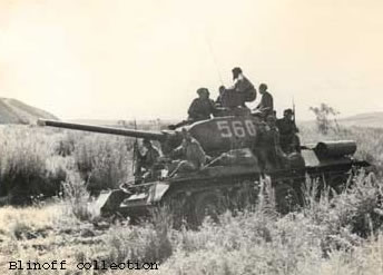 T-34 medium tank in Manchukuo, 1954. Source: Tank Museum in Kublinka, Russia