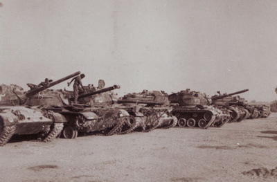 Pakistani tanks knocked out at the Battle of Asal Uttar