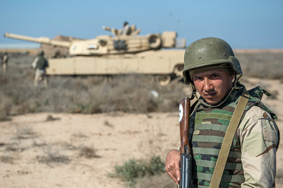 M1 Abrams tank, Camp Talik, Iraq