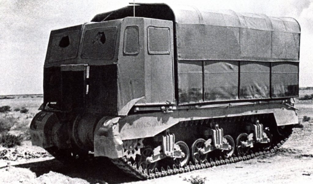 Tank disguised as a truck