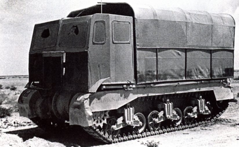 Tank disguised as a truck